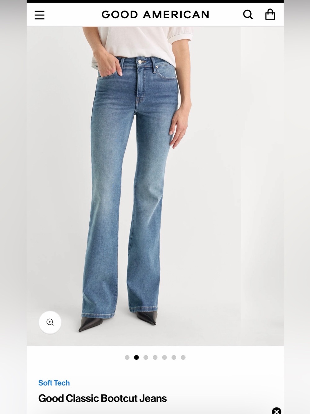 Good American Classic Bootcut Jeans size 4/27
